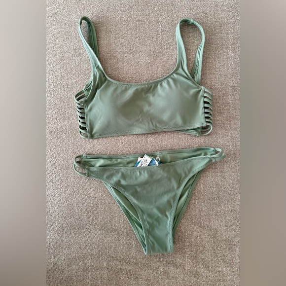 Caribbean Joe Other - Brand New Caribbean Joy Olive Bikini Set - size M